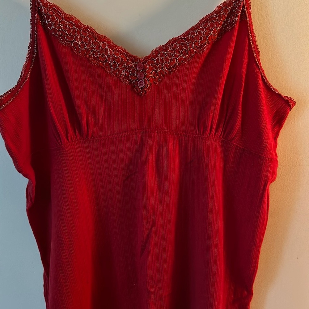 Faded Glory White Fitted Camisole